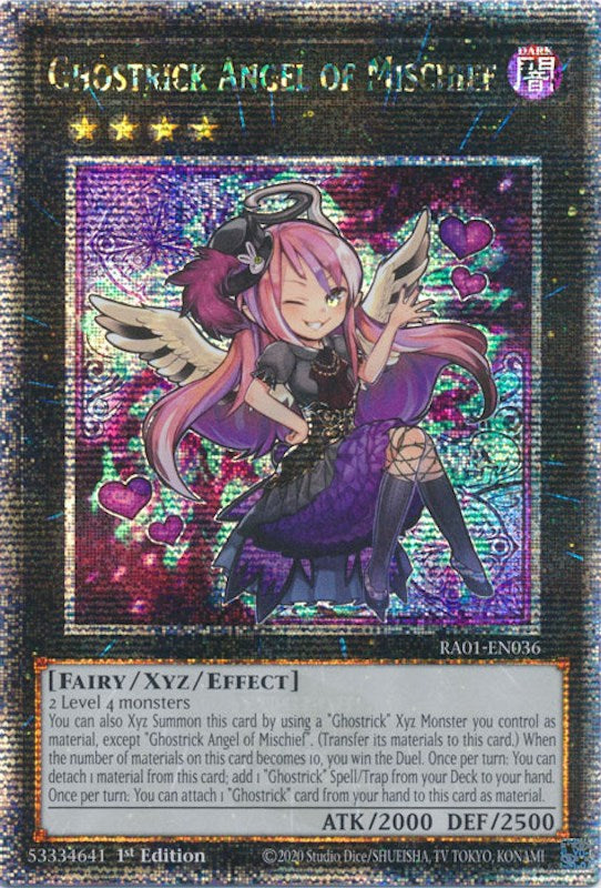 Ghostrick Angel of Mischief [RA01-EN036] Quarter Century Secret Rare | Exor Games New Glasgow