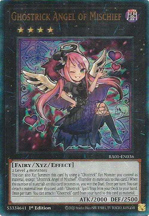 Ghostrick Angel of Mischief [RA01-EN036] Prismatic Ultimate Rare | Exor Games New Glasgow