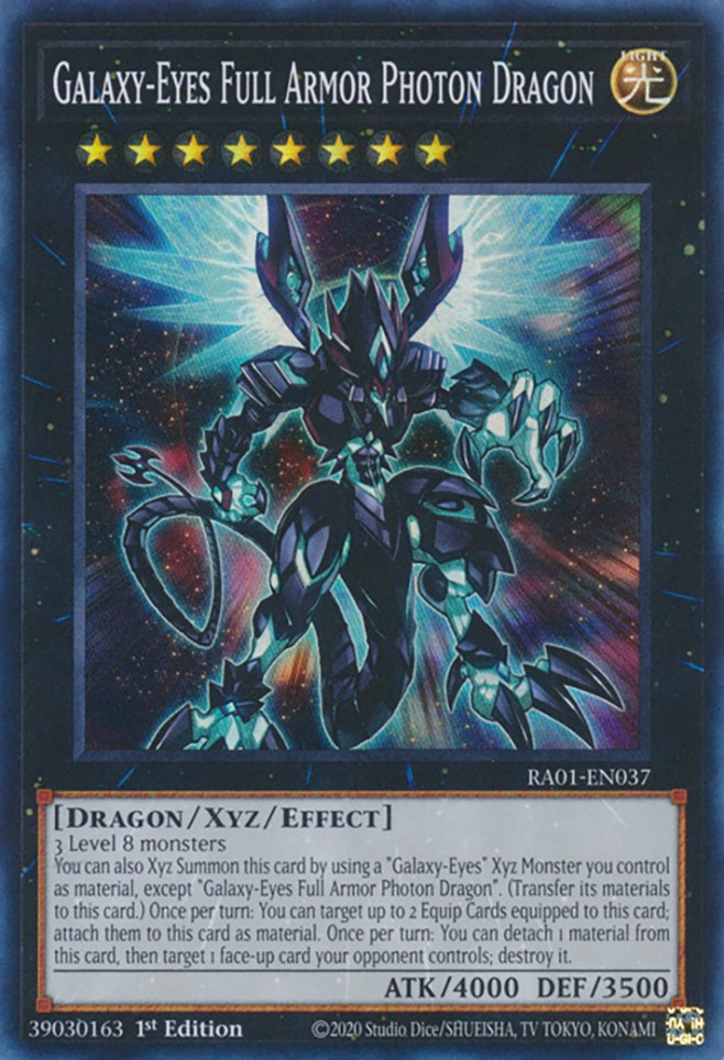 Galaxy-Eyes Full Armor Photon Dragon [RA01-EN037] Super Rare | Exor Games New Glasgow