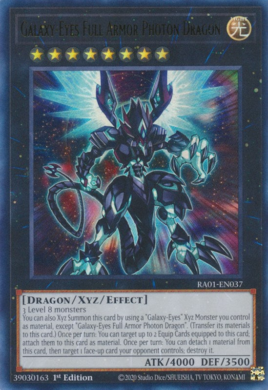 Galaxy-Eyes Full Armor Photon Dragon [RA01-EN037] Ultra Rare | Exor Games New Glasgow