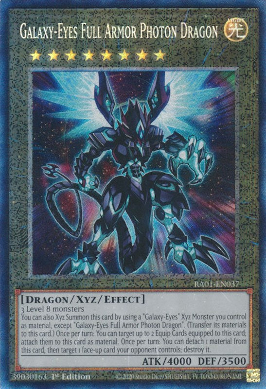 Galaxy-Eyes Full Armor Photon Dragon [RA01-EN037] Prismatic Collector's Rare | Exor Games New Glasgow