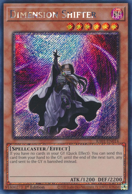 Dimension Shifter [RA01-EN014] Platinum Secret Rare | Exor Games New Glasgow