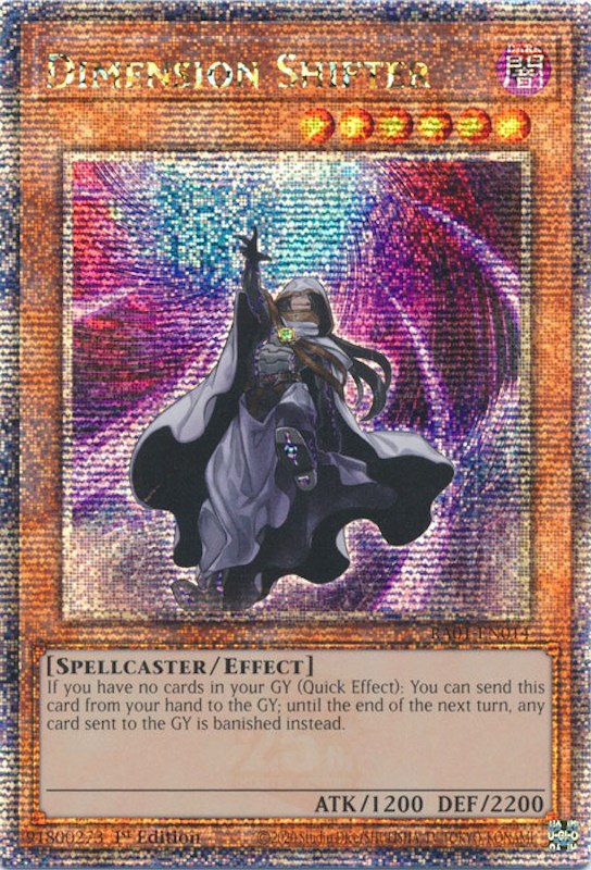 Dimension Shifter [RA01-EN014] Quarter Century Secret Rare | Exor Games New Glasgow