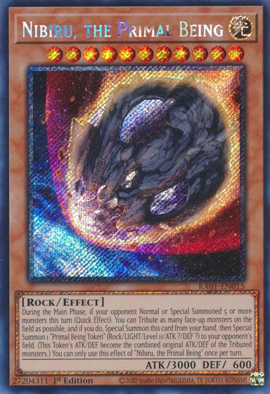 Nibiru, the Primal Being [RA01-EN015] Platinum Secret Rare | Exor Games New Glasgow