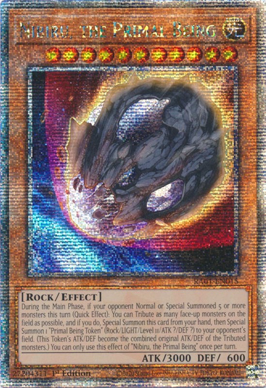 Nibiru, the Primal Being [RA01-EN015] Quarter Century Secret Rare | Exor Games New Glasgow