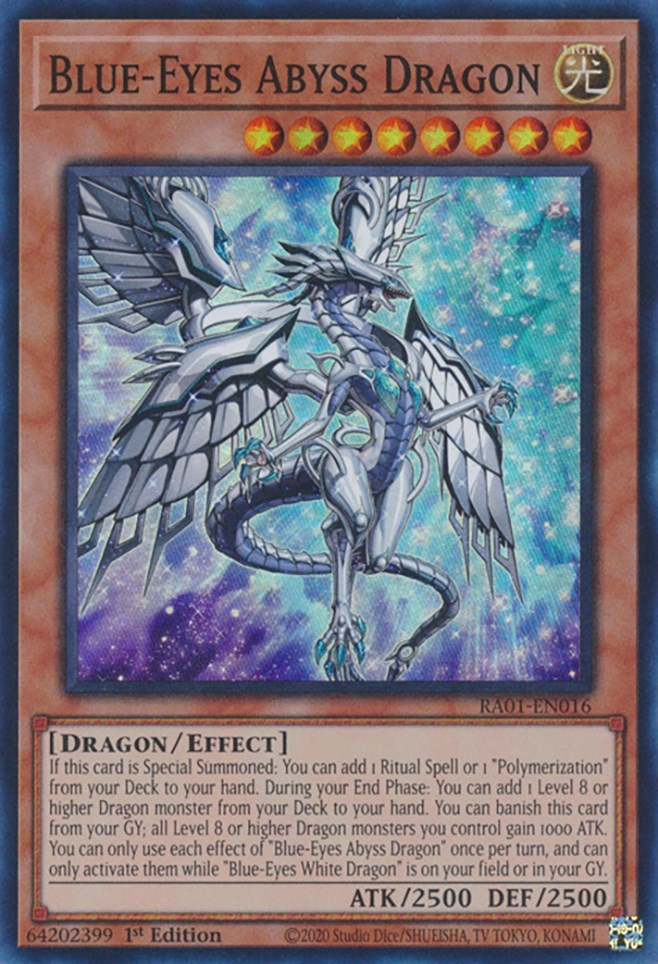 Blue-Eyes Abyss Dragon [RA01-EN016] Super Rare | Exor Games New Glasgow