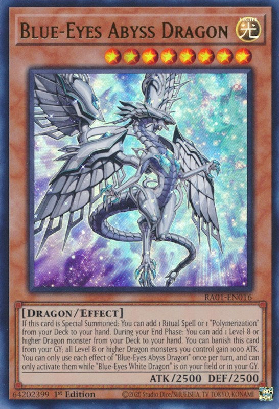 Blue-Eyes Abyss Dragon [RA01-EN016] Ultra Rare | Exor Games New Glasgow