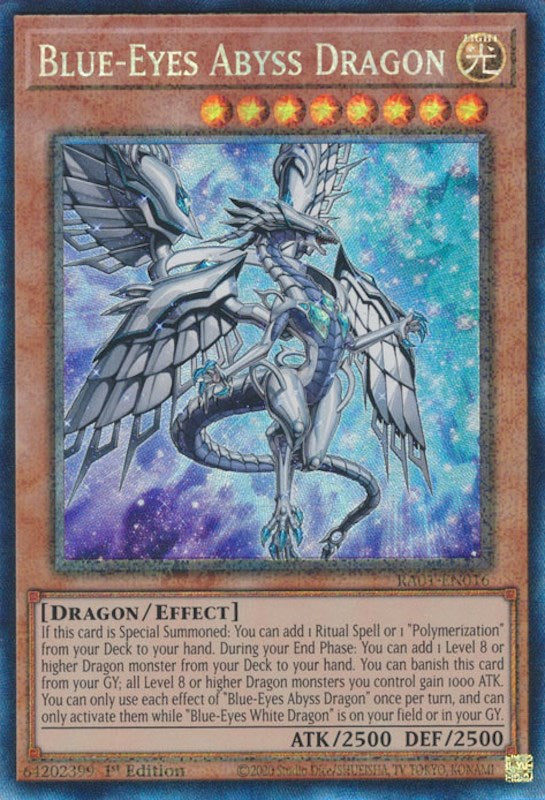 Blue-Eyes Abyss Dragon [RA01-EN016] Prismatic Collector's Rare | Exor Games New Glasgow