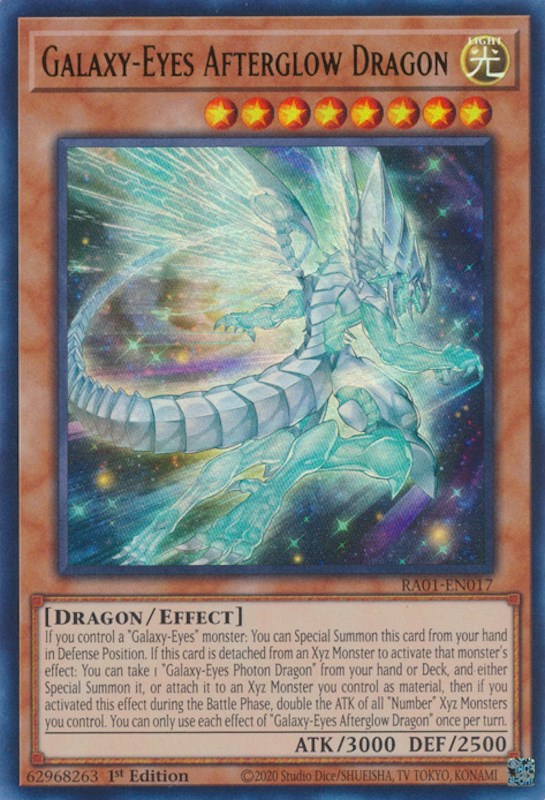 Galaxy-Eyes Afterglow Dragon [RA01-EN017] Ultra Rare | Exor Games New Glasgow