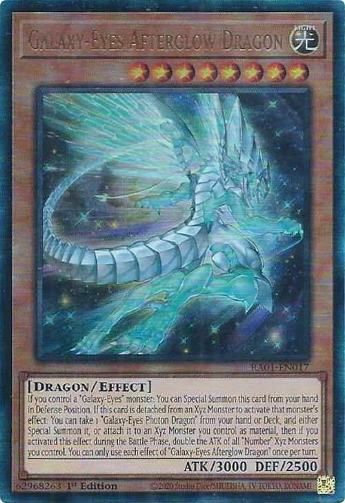 Galaxy-Eyes Afterglow Dragon [RA01-EN017] Prismatic Ultimate Rare | Exor Games New Glasgow