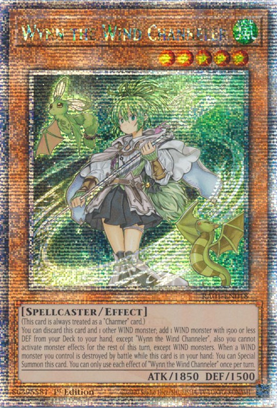 Wynn the Wind Channeler [RA01-EN018] Quarter Century Secret Rare | Exor Games New Glasgow