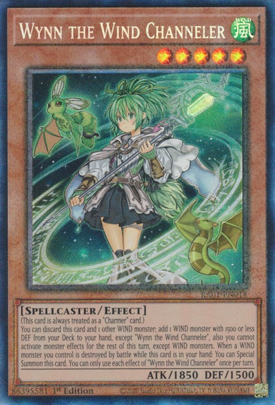 Wynn the Wind Channeler [RA01-EN018] Prismatic Collector's Rare | Exor Games New Glasgow