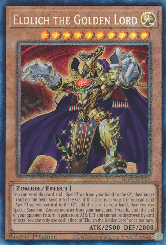 Eldlich the Golden Lord [RA01-EN019] Prismatic Collector's Rare | Exor Games New Glasgow