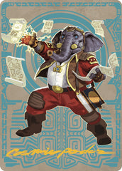 Quintorius Kand Art Card (65/81) (Gold-Stamped Signature) [The Lost Caverns of Ixalan Art Series] | Exor Games New Glasgow