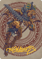 Sovereign Okinec Ahau Art Card (Gold-Stamped Signature) [The Lost Caverns of Ixalan Art Series] | Exor Games New Glasgow
