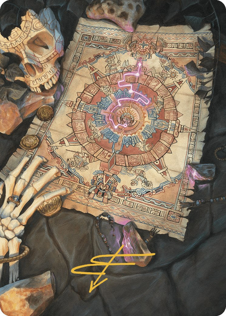 Map Token Art Card (Gold-Stamped Signature) [The Lost Caverns of Ixalan Art Series] | Exor Games New Glasgow