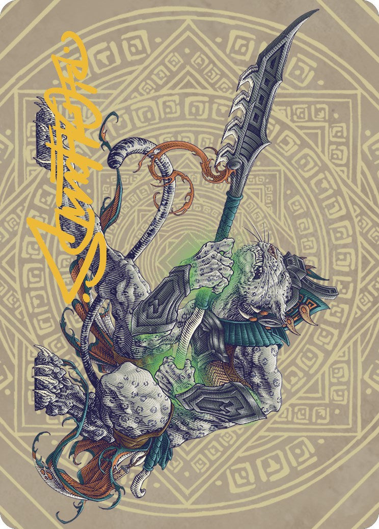 Kutzil, Malamet Exemplar Art Card (Gold-Stamped Signature) [The Lost Caverns of Ixalan Art Series] | Exor Games New Glasgow