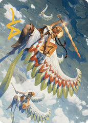 Resplendent Angel Art Card (5/81) (Gold-Stamped Signature) [The Lost Caverns of Ixalan Art Series] | Exor Games New Glasgow