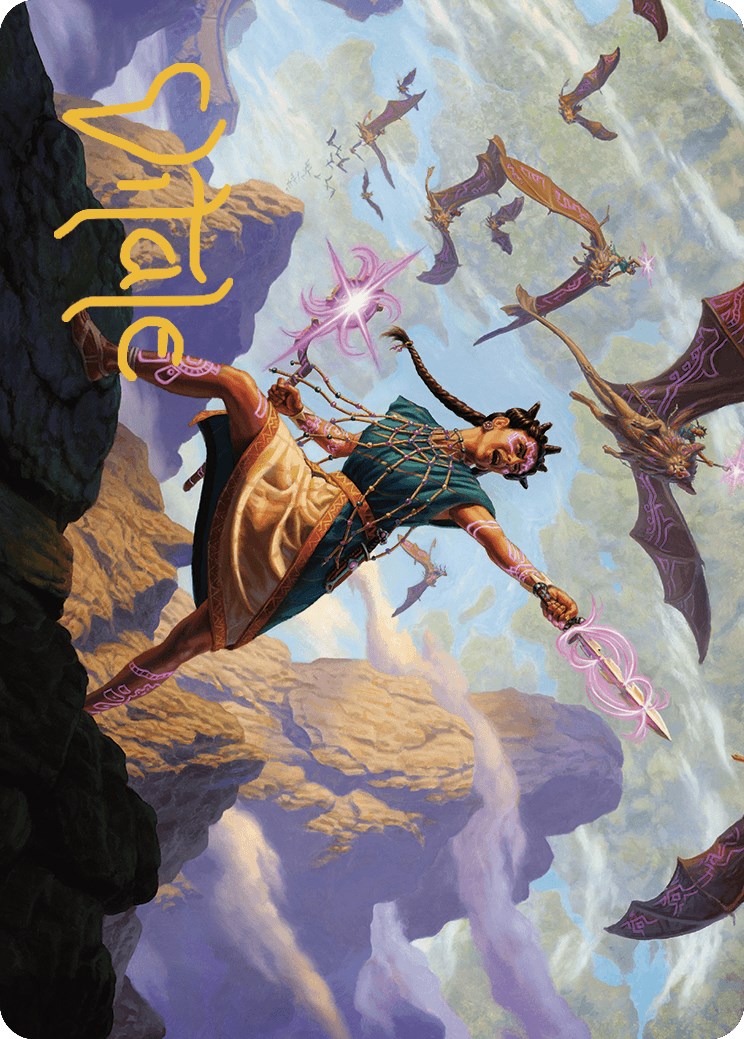 Warden of the Inner Sky Art Card (Gold-Stamped Signature) [The Lost Caverns of Ixalan Art Series] | Exor Games New Glasgow
