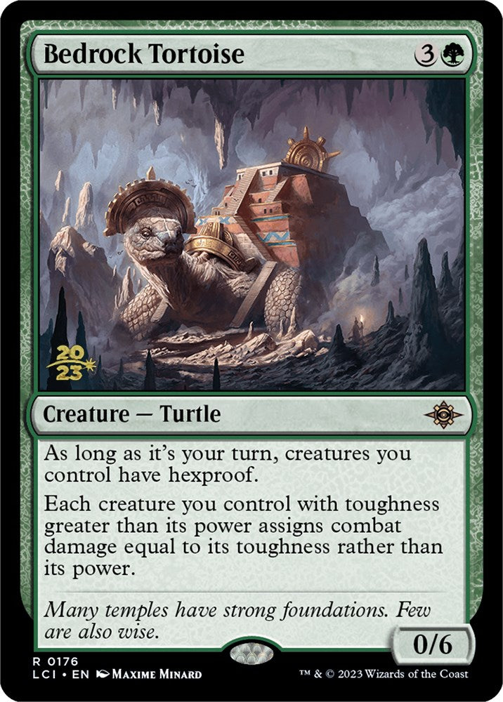 Bedrock Tortoise [The Lost Caverns of Ixalan Prerelease Cards] | Exor Games New Glasgow