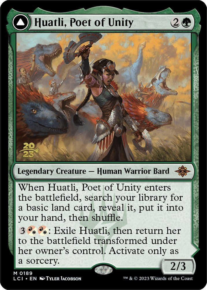 Huatli, Poet of Unity // Roar of the Fifth People [The Lost Caverns of Ixalan Prerelease Cards] | Exor Games New Glasgow