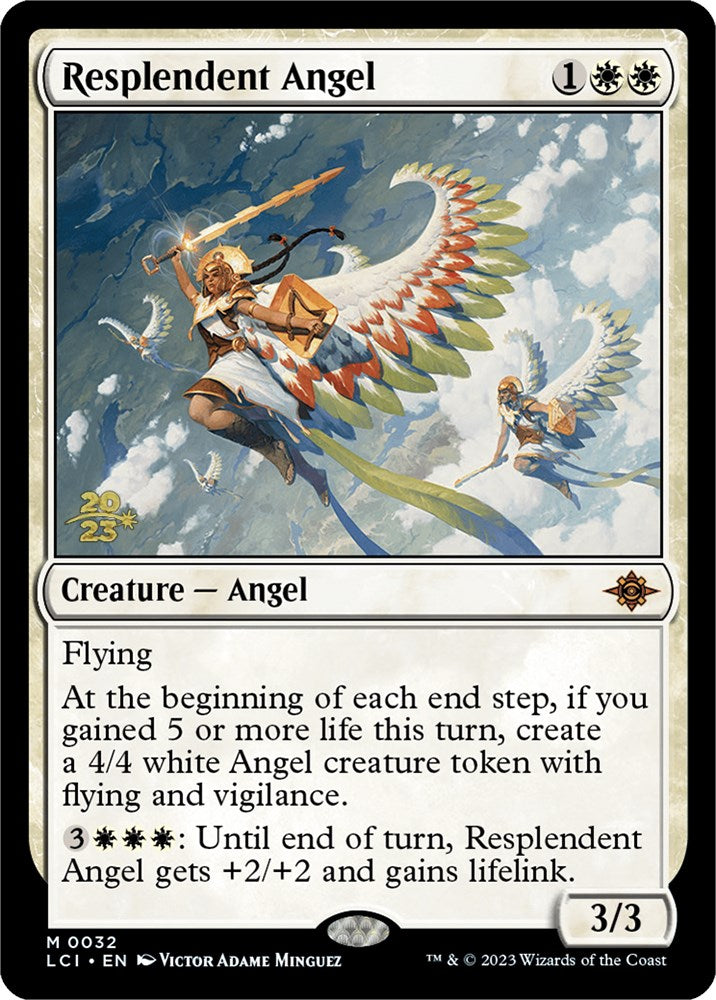 Resplendent Angel (LCI) [The Lost Caverns of Ixalan Prerelease Cards] | Exor Games New Glasgow