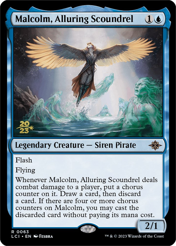 Malcolm, Alluring Scoundrel [The Lost Caverns of Ixalan Prerelease Cards] | Exor Games New Glasgow