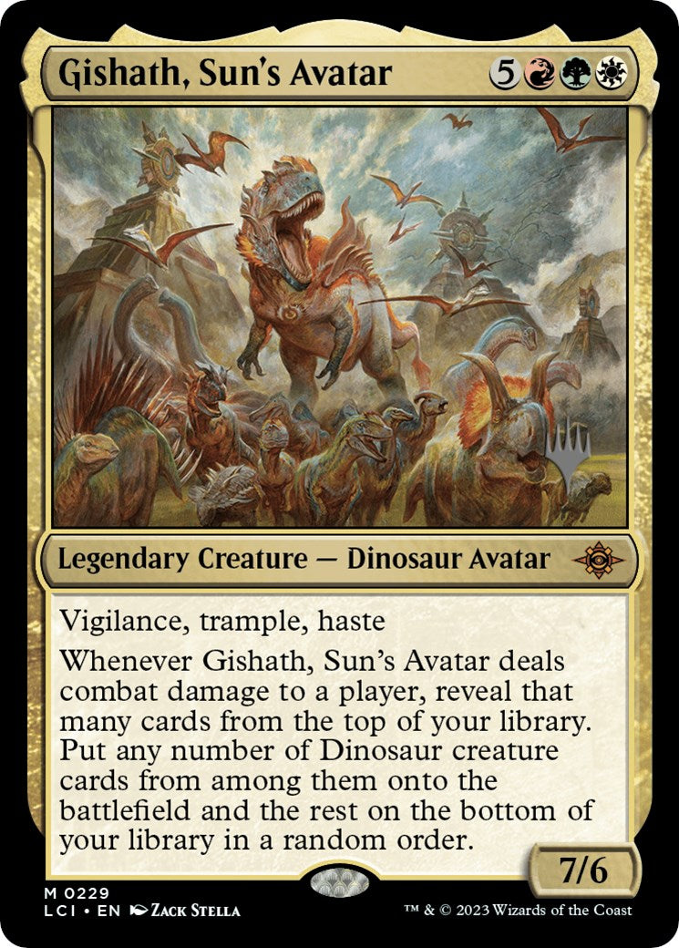 Gishath, Sun's Avatar (Promo Pack) [The Lost Caverns of Ixalan Promos] | Exor Games New Glasgow