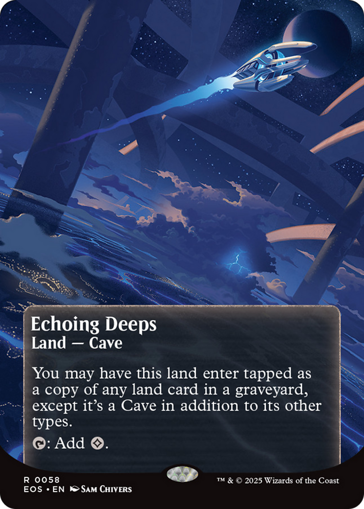 Echoing Deeps (0058) (Borderless) [Edge of Eternities: Stellar Sights] | Exor Games New Glasgow