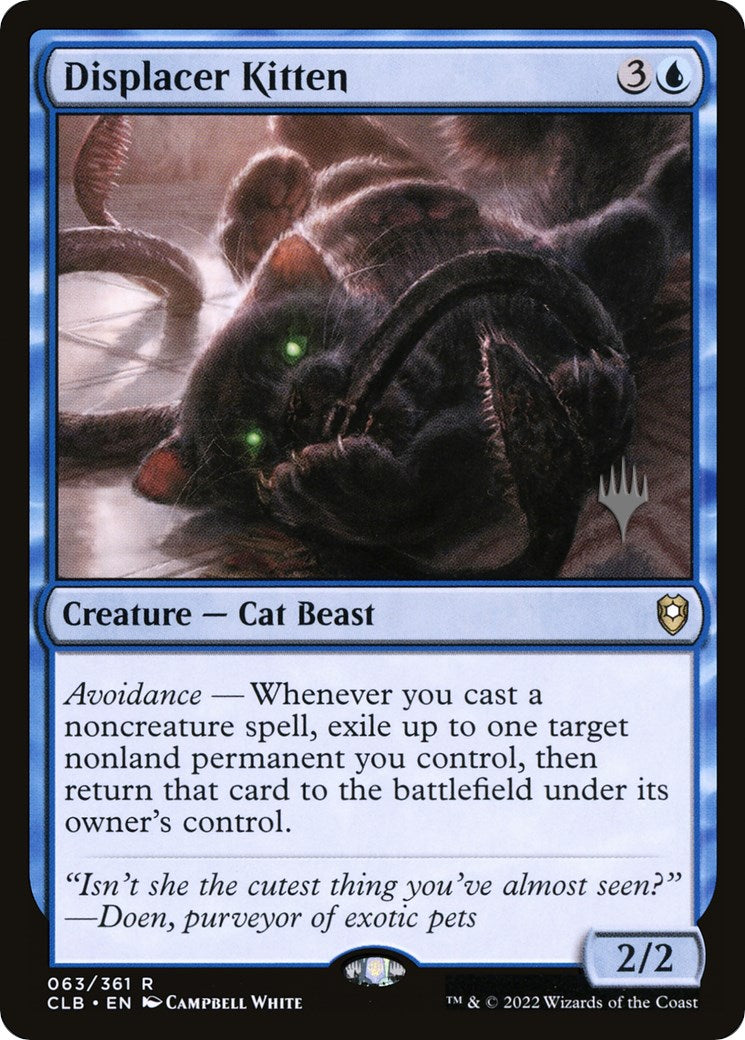 Displacer Kitten (Promo Pack) [The Lost Caverns of Ixalan Promos] | Exor Games New Glasgow