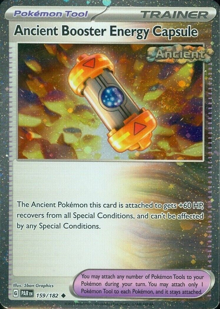 Ancient Booster Energy Capsule (159/182) (Cosmos Holo) [Scarlet & Violet: Paradox Rift] | Exor Games New Glasgow