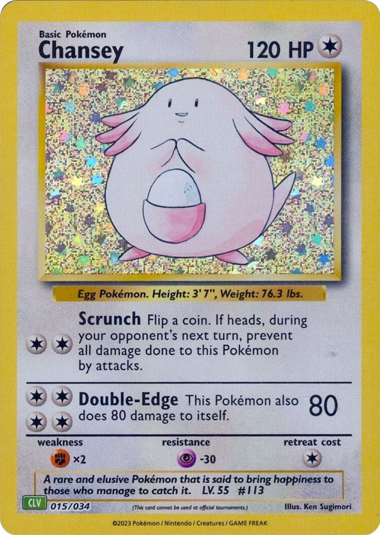 Chansey [Trading Card Game Classic] | Exor Games New Glasgow