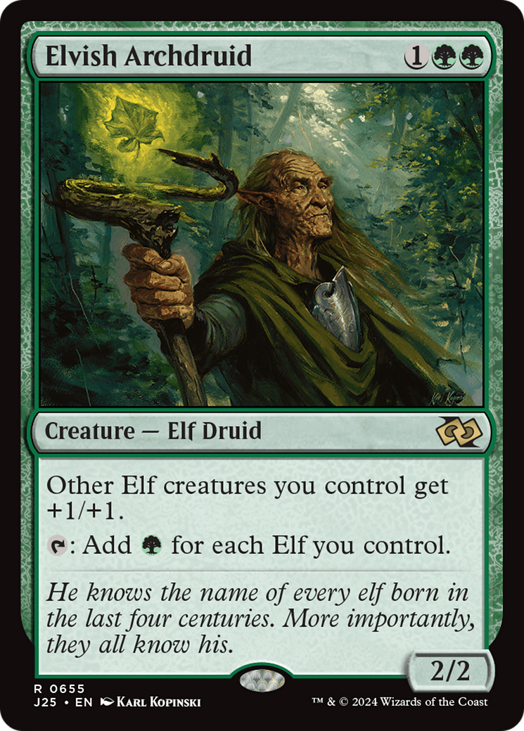 Elvish Archdruid [Foundations Jumpstart] | Exor Games New Glasgow