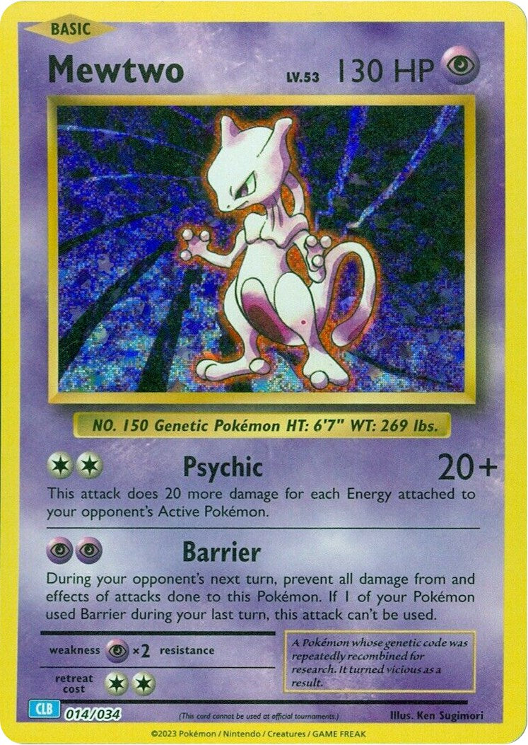 Mewtwo [Trading Card Game Classic] | Exor Games New Glasgow