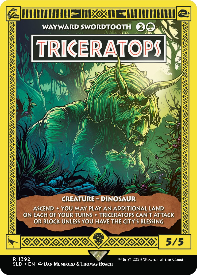 Triceratops - Wayward Swordtooth [Secret Lair Drop Series] | Exor Games New Glasgow
