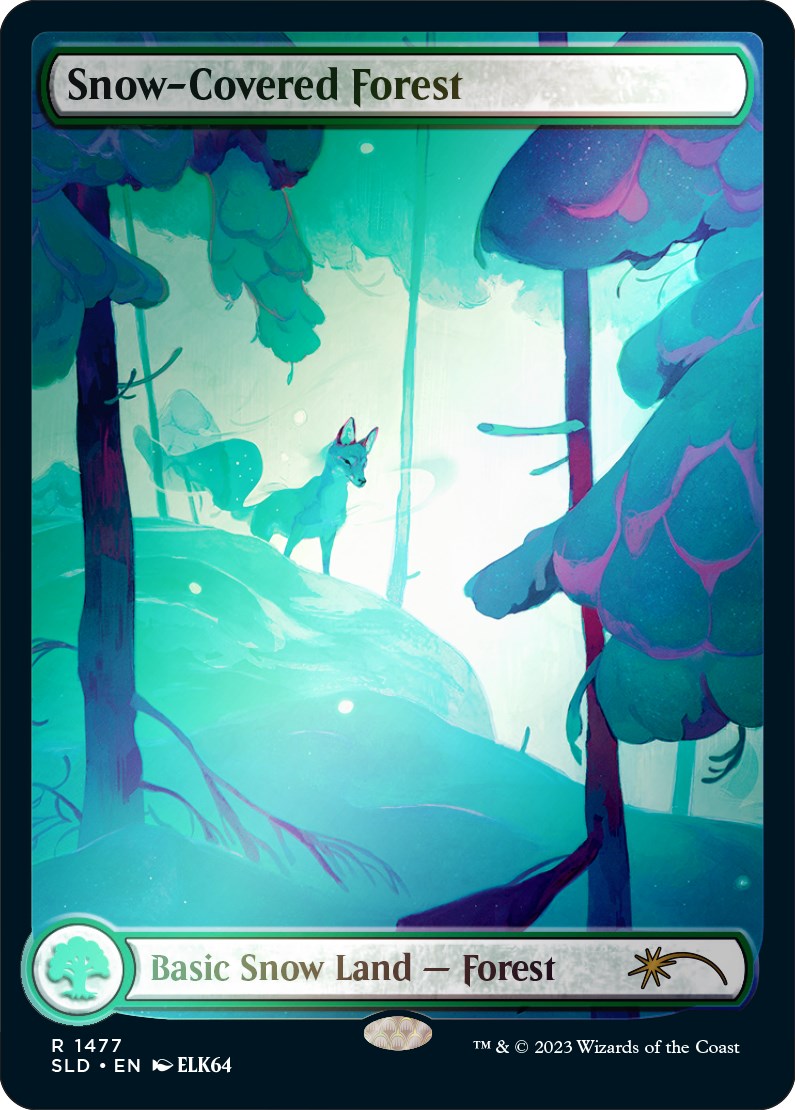 Snow-Covered Forest (1477) (Rainbow Foil) [Secret Lair Drop Series] | Exor Games New Glasgow