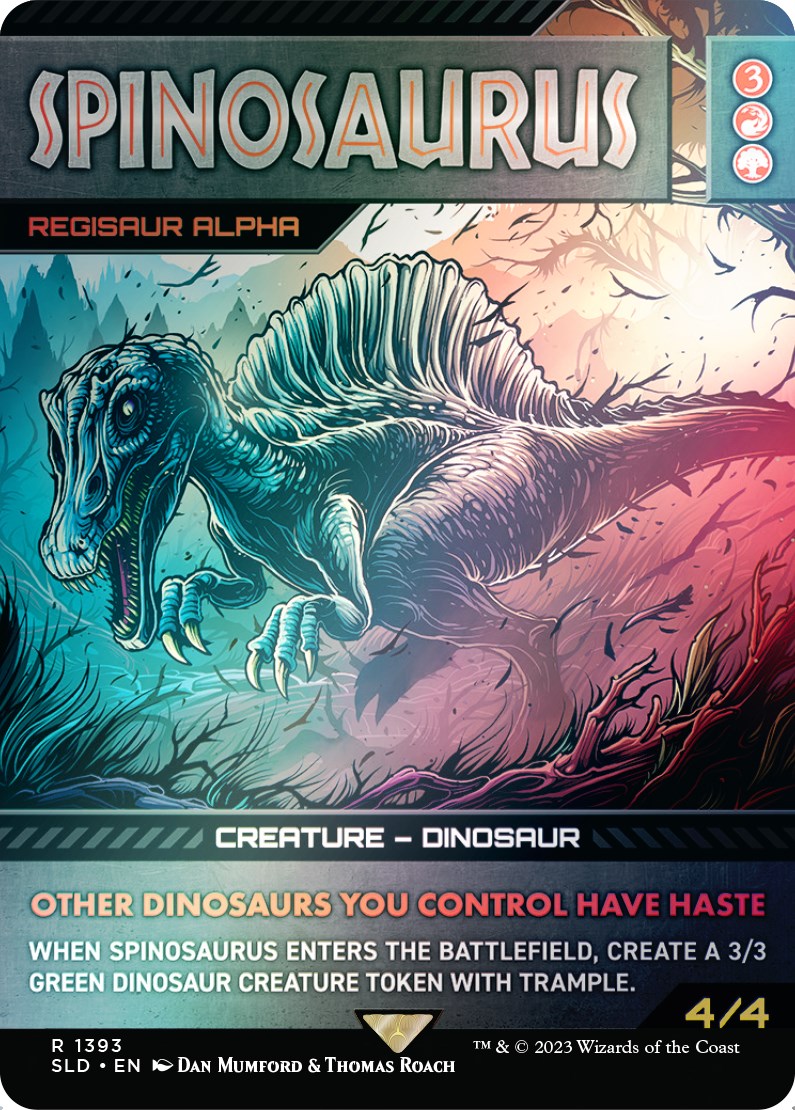 Spinosaurus - Regisaur Alpha (Rainbow Foil) [Secret Lair Drop Series] | Exor Games New Glasgow