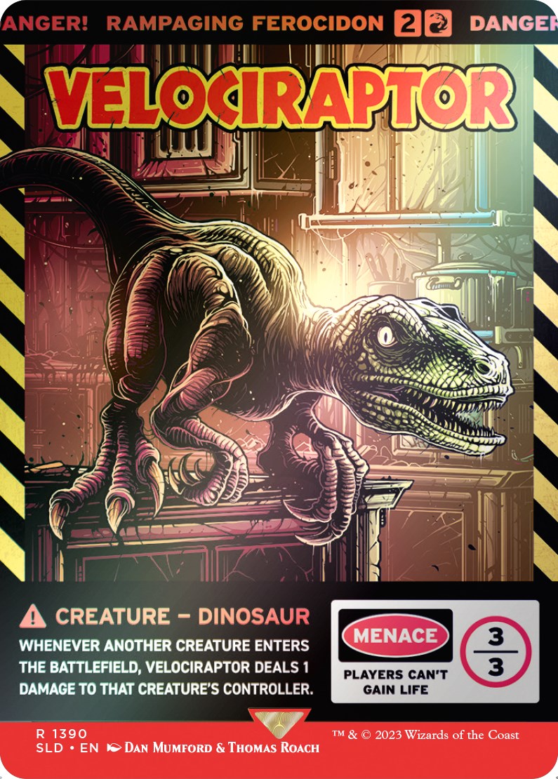 Velociraptor - Rampaging Ferocidon (Rainbow Foil) [Secret Lair Drop Series] | Exor Games New Glasgow