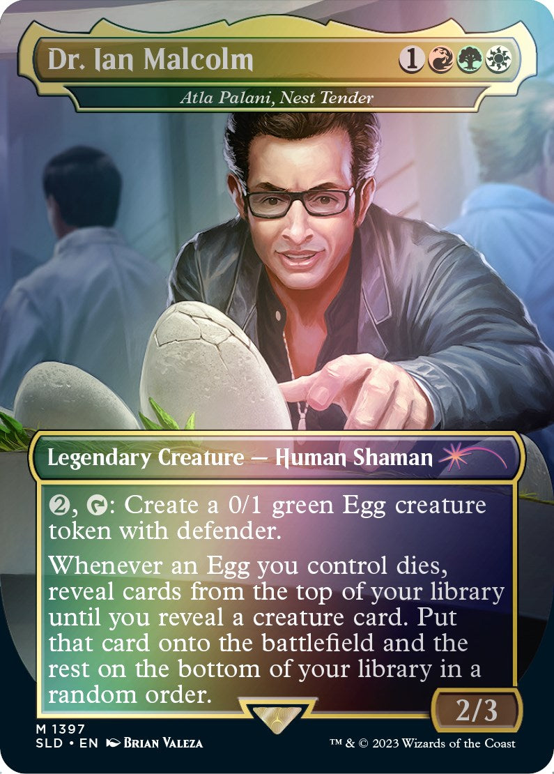 Dr. Ian Malcolm - Atla Palani, Nest Tender (Rainbow Foil) [Secret Lair Drop Series] | Exor Games New Glasgow