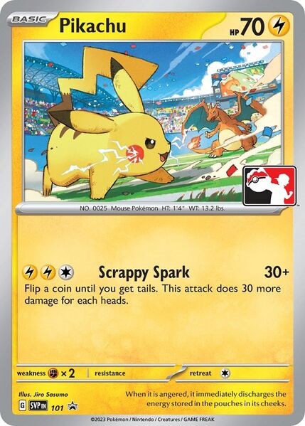 Pikachu (101) (Play Pokemon Promo) [League & Championship Cards] | Exor Games New Glasgow