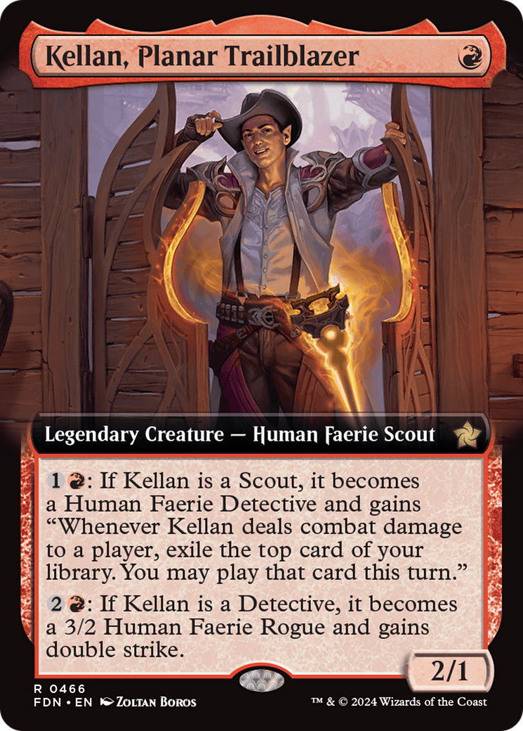 Kellan, Planar Trailblazer (Extended Art) [Foundations] | Exor Games New Glasgow