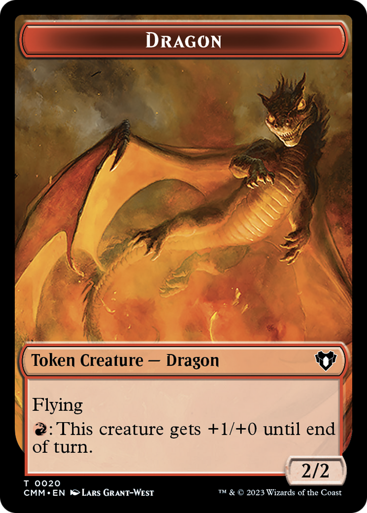 Dragon Token (20) [Commander Masters Tokens] | Exor Games New Glasgow