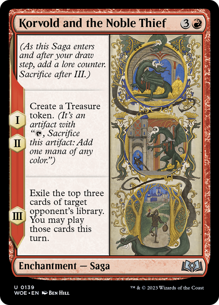 Korvold and the Noble Thief [Wilds of Eldraine] | Exor Games New Glasgow