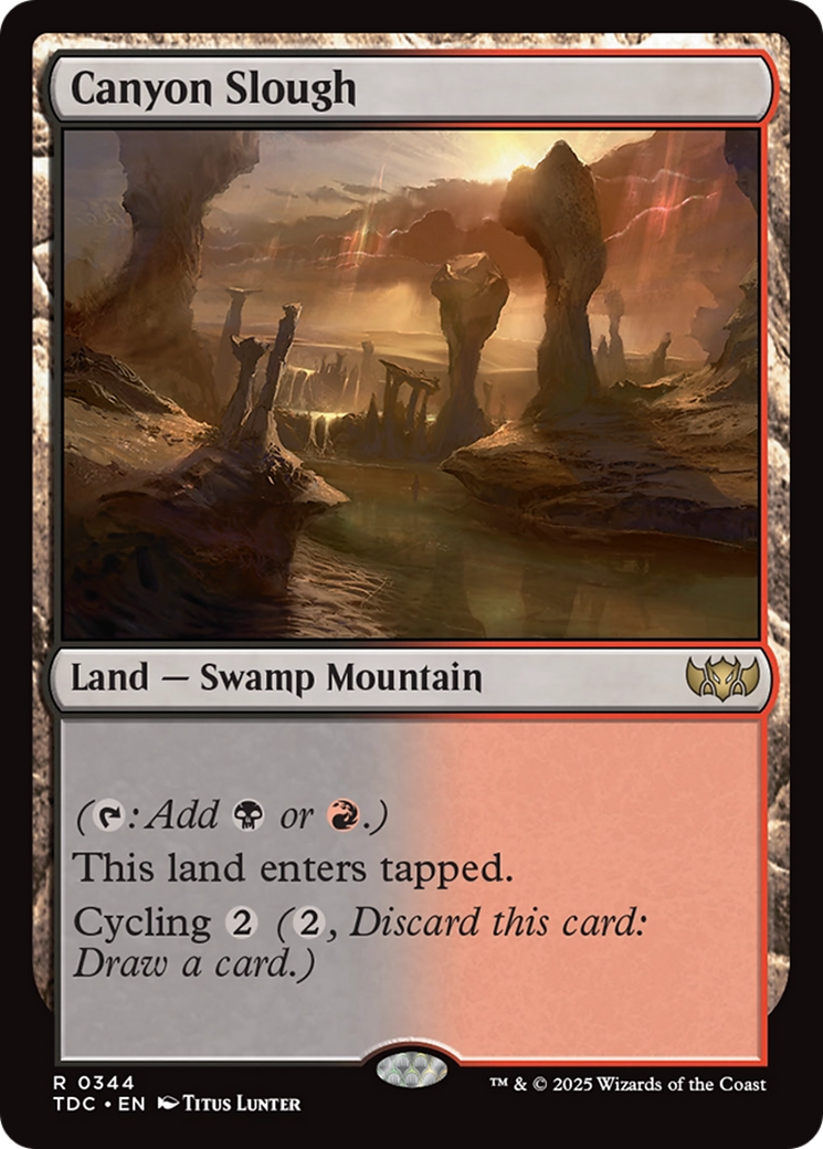 Canyon Slough [Tarkir: Dragonstorm Commander] | Exor Games New Glasgow
