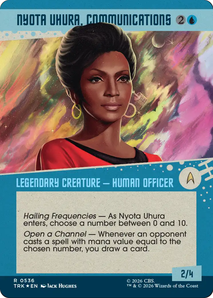 Nyota Uhura, Communications (Showcase) (Surge Foil) [Star Trek] | Exor Games New Glasgow