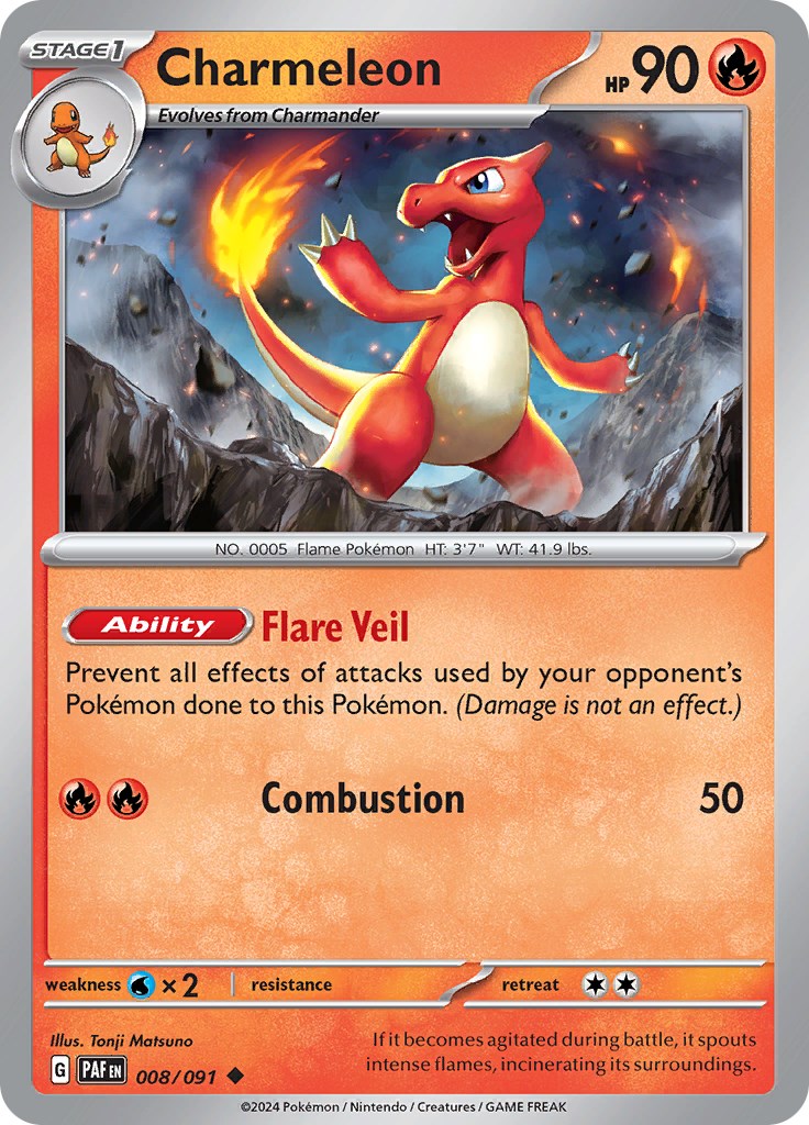 Charmeleon (008/091) [Scarlet & Violet: Paldean Fates] | Exor Games New Glasgow