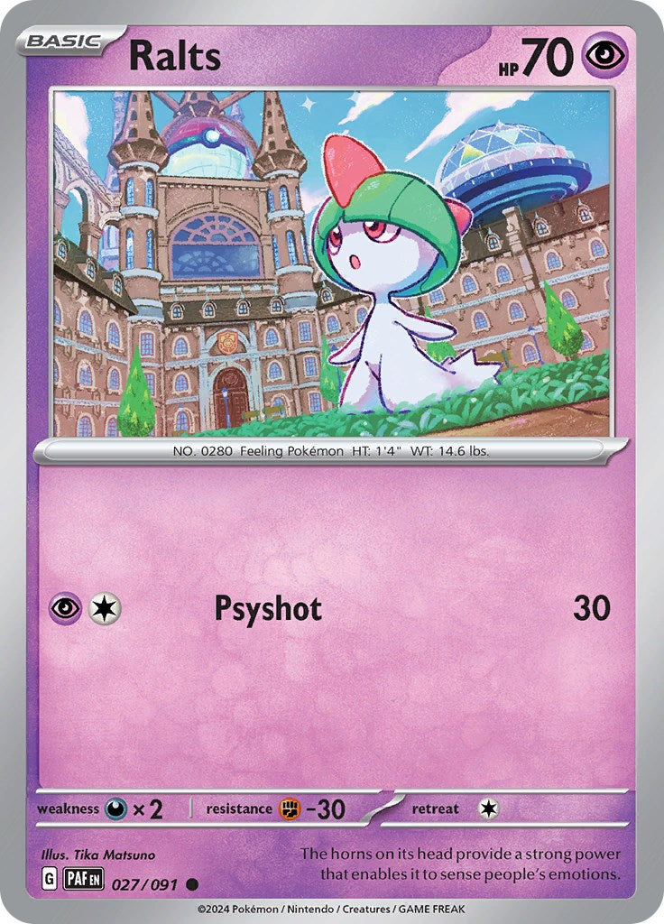 Ralts (027/091) [Scarlet & Violet: Paldean Fates] | Exor Games New Glasgow