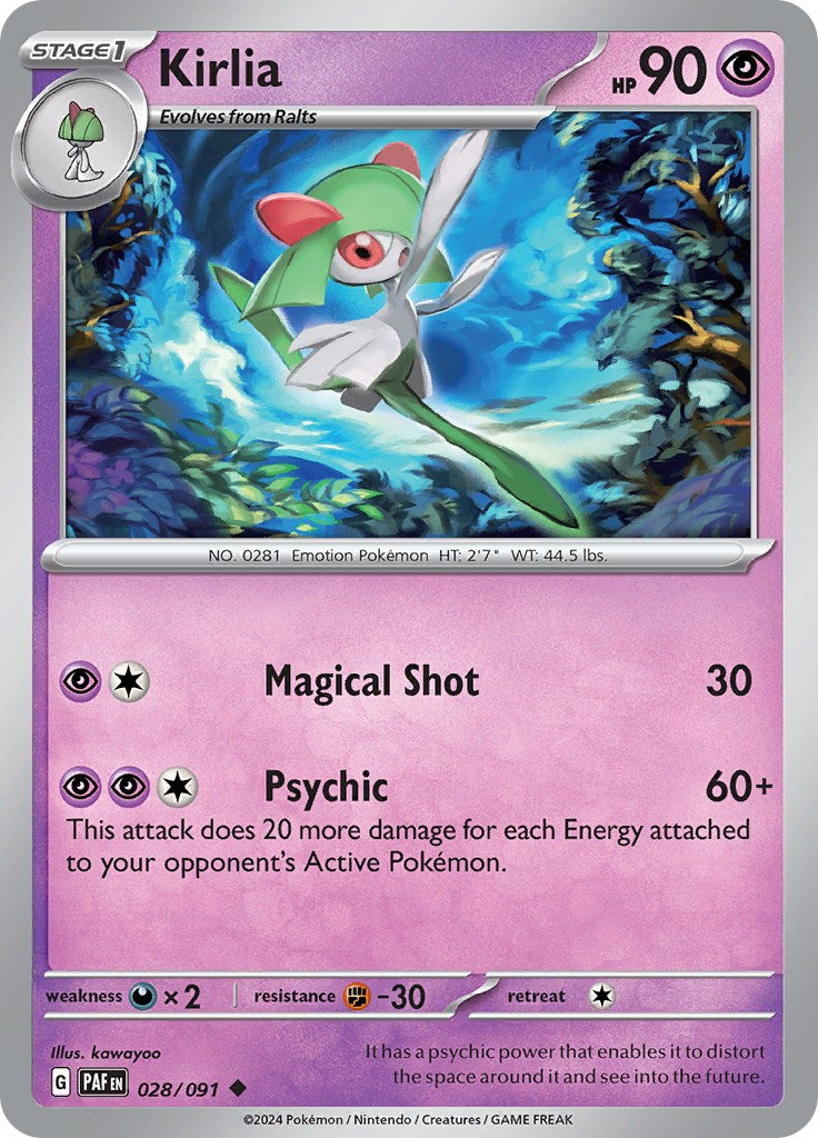 Kirlia (028/091) [Scarlet & Violet: Paldean Fates] | Exor Games New Glasgow