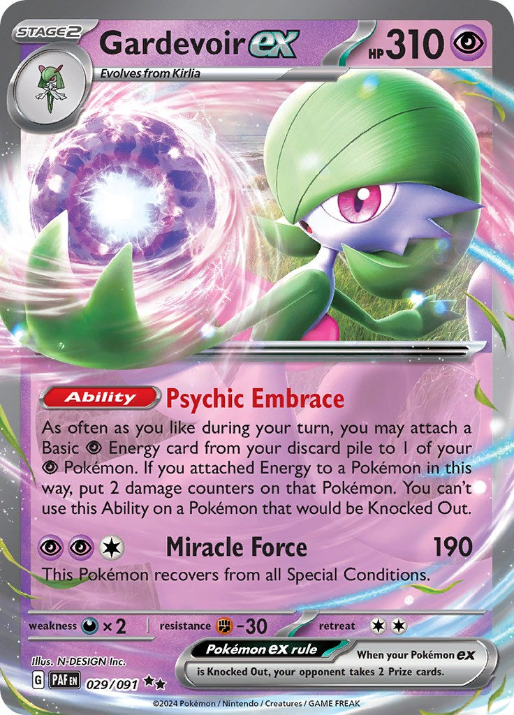 Gardevoir ex (029/091) [Scarlet & Violet: Paldean Fates] | Exor Games New Glasgow