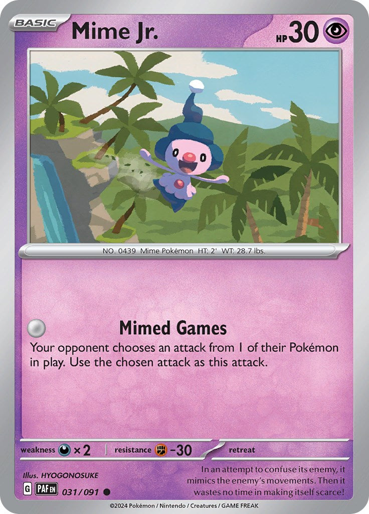 Mime Jr. (031/091) [Scarlet & Violet: Paldean Fates] | Exor Games New Glasgow